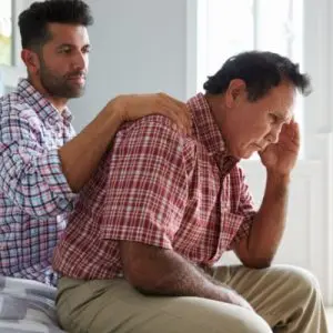 son caring for father with dementia