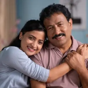 Daughter caregiver for father