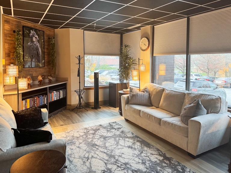 A counseling office at Armstrong Family Therapy in Kansas City