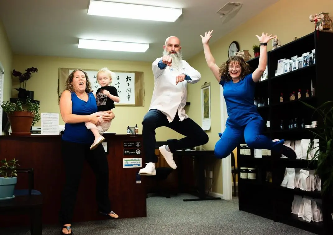 Dr. Sherrell and family at Augusta Acupuncture Clinic