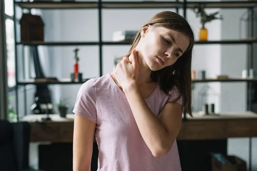 portrait-young-woman-having-neck-pain Augusta Acupuncture Clinic | Autoimmune Disorders