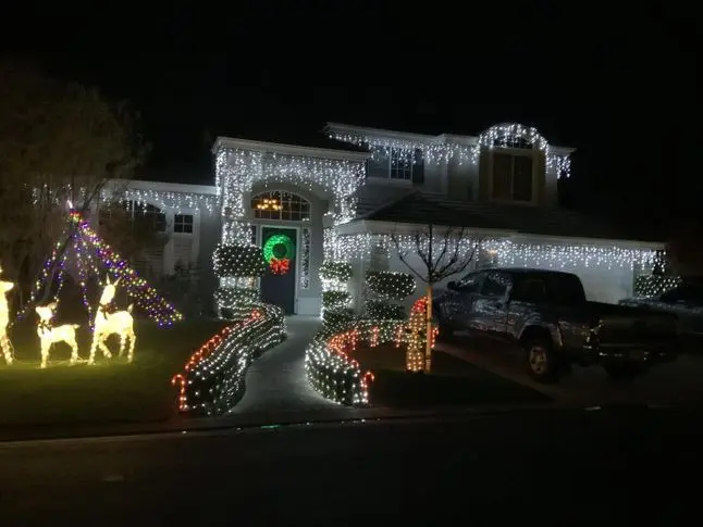 Christmas Light Installation project in Fresno CA
