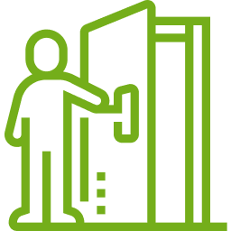 put down towels by exterior doors