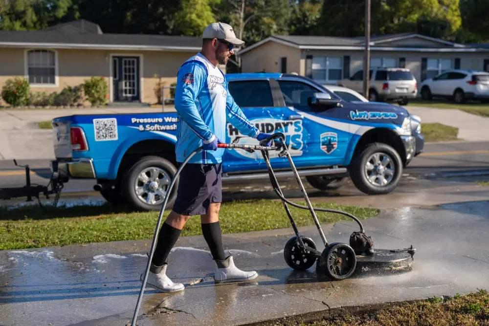 Concrete Cleaning project in Longwood FL