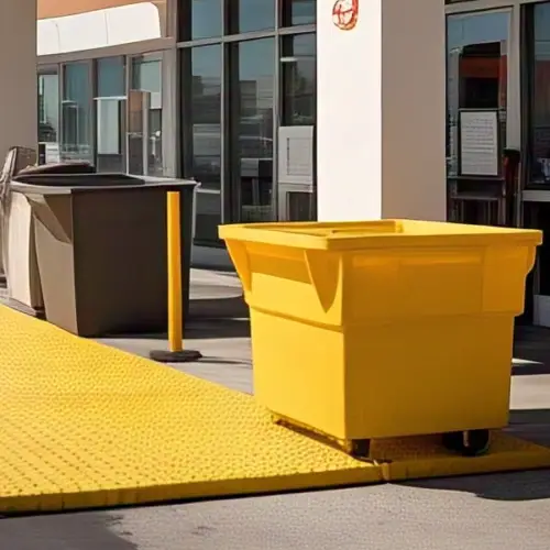 Rubberized Dumpster Pad Mats