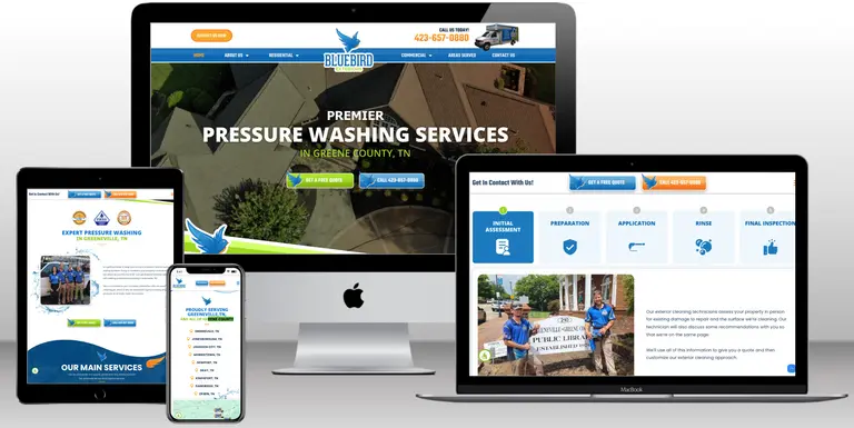 Bluebird Exteriors Website