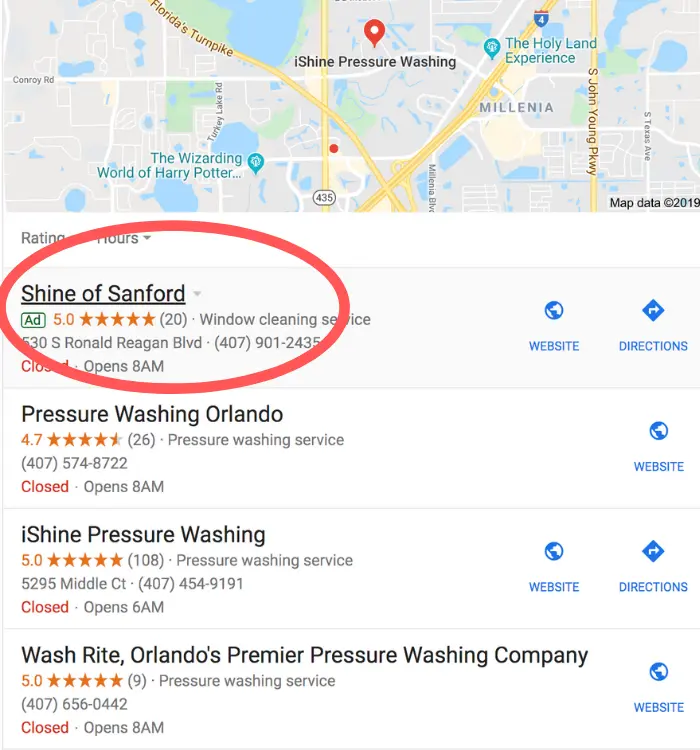 Location Extension Example