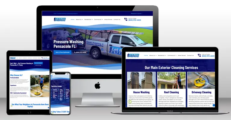 Let It Shine Exteriors Website