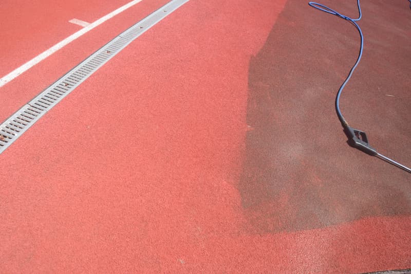 Athletic Track Cleaning
