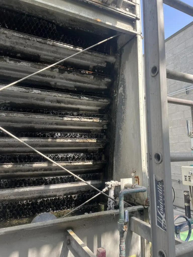 dirty cooling tower coils