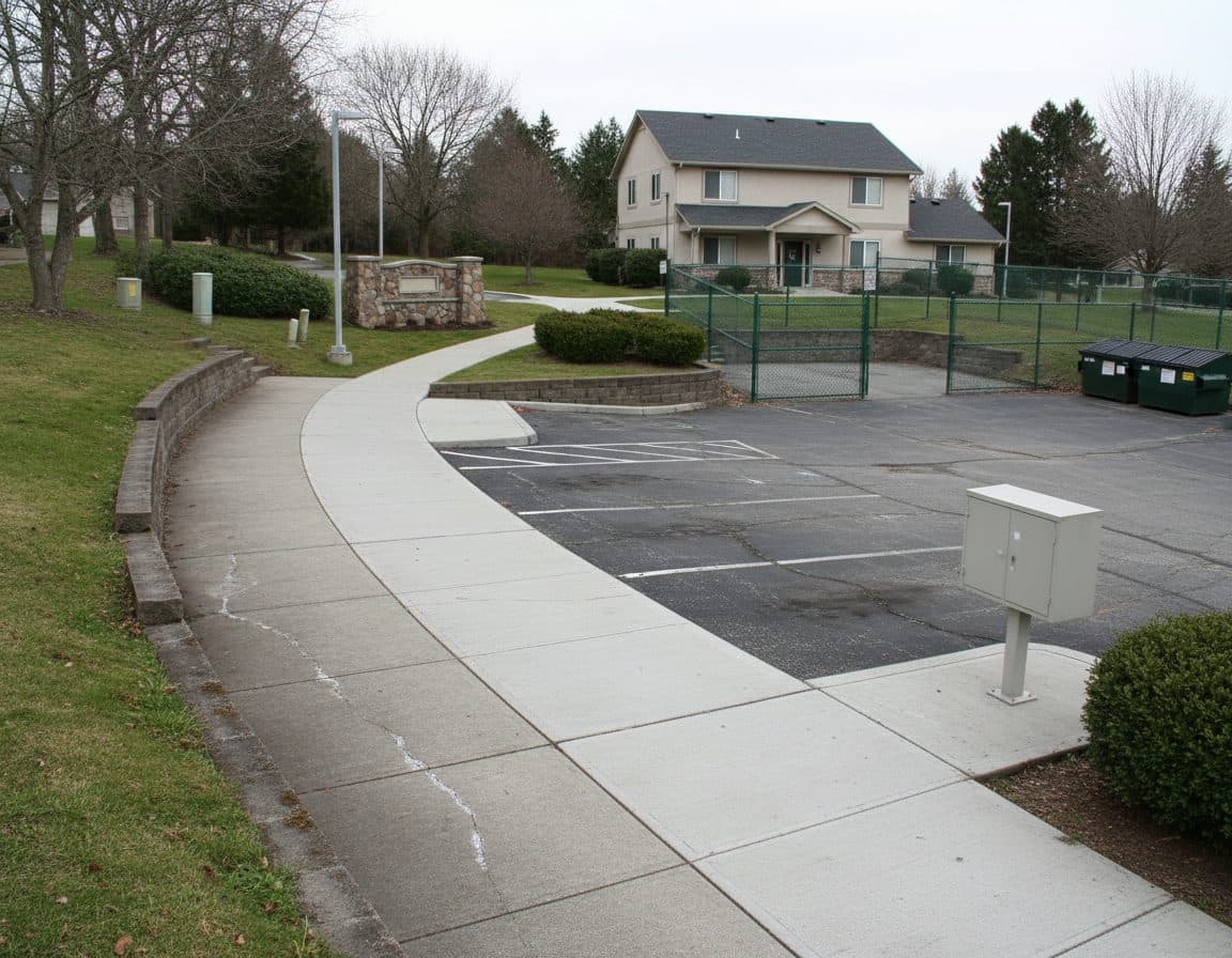 Shared common area in a Baltimore HOA community