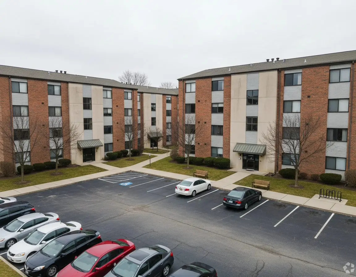Multi-story condominium building exterior
