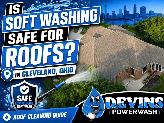 Soft Washing for Roofs in Cleveland