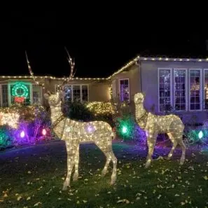 Wreath, Reindeer, and Yard Décor Placements