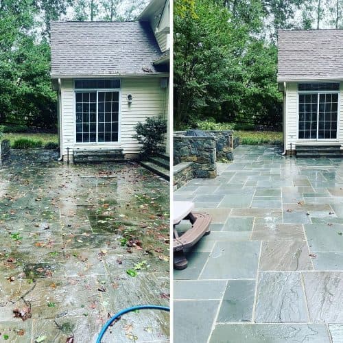 Power Washing project in Burke VA