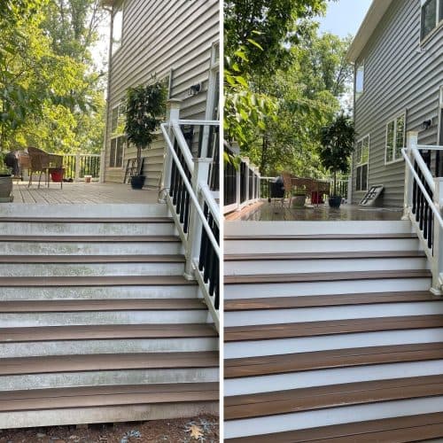 Power Washing project in Leesburg VA