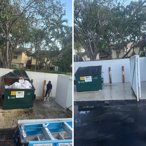 Dumpster Pad Cleaning Services in Broward County