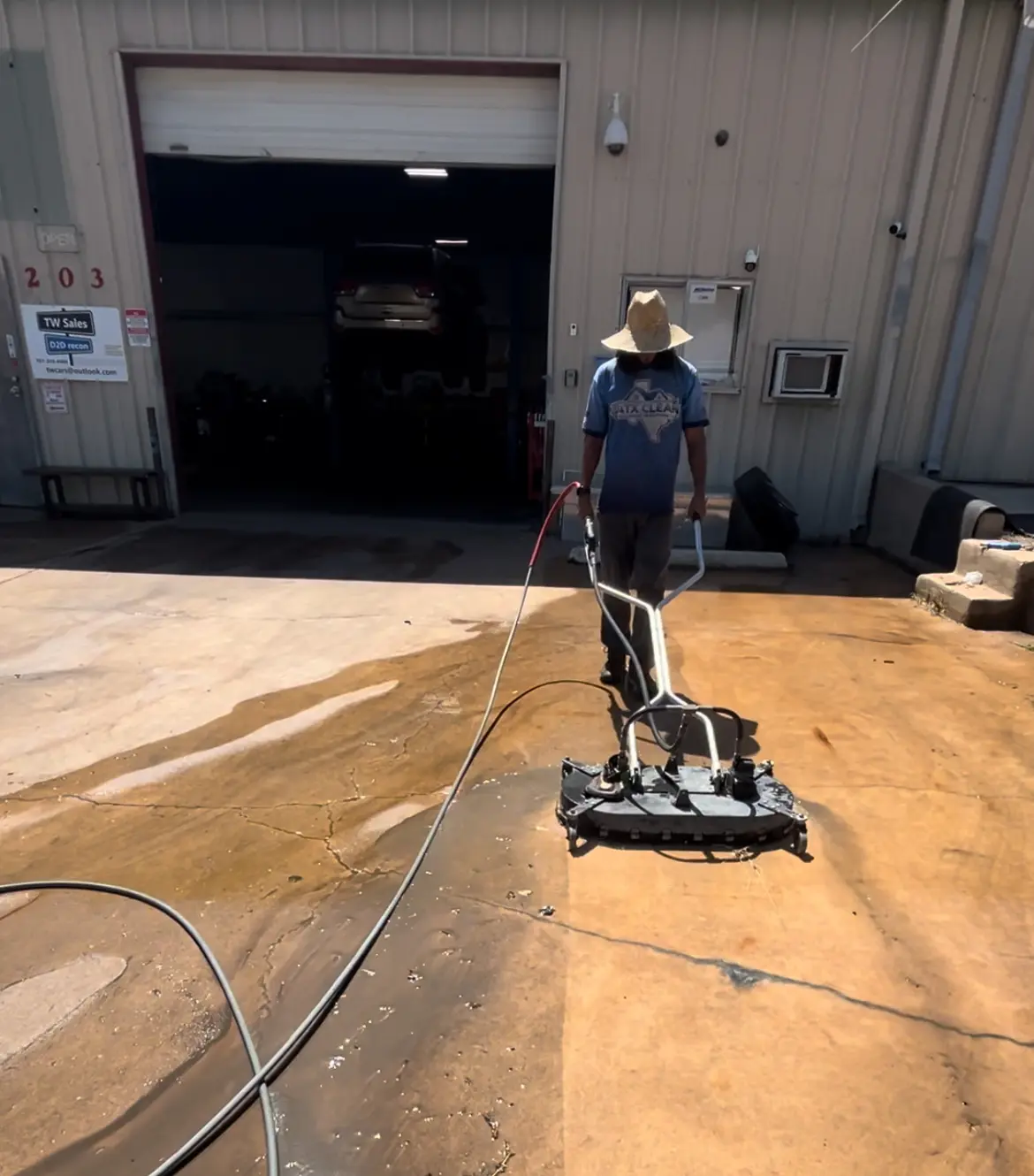 concrete cleaning Austin