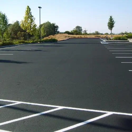 Asphalt parking lot