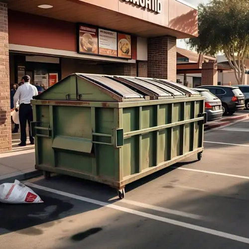 dumpster pad drive thru
