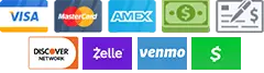 All Payment Methods We Accept