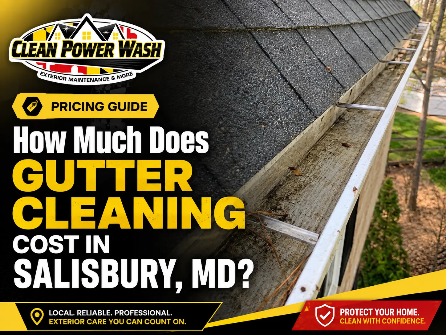 Gutter Cleaning Cost in Salisbury MD