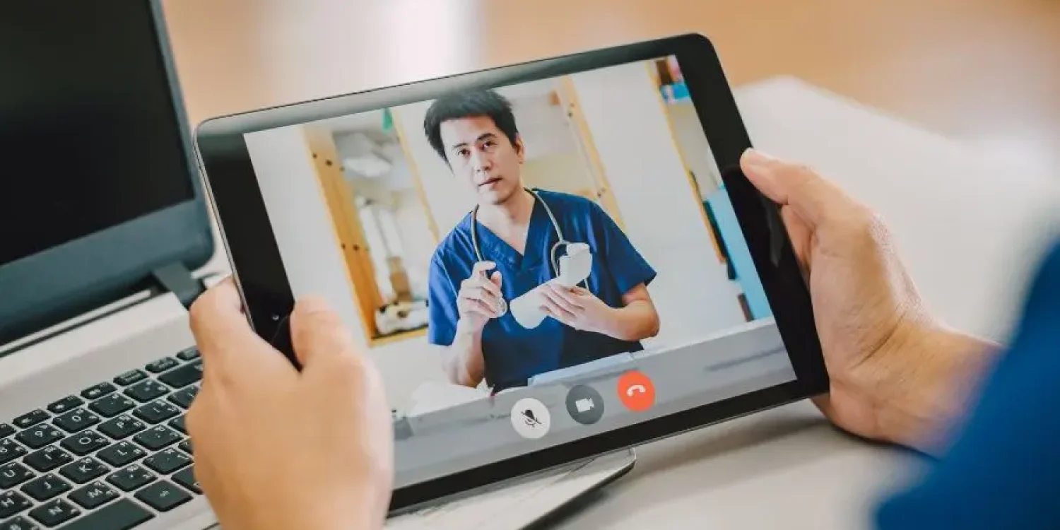 federal worker attending telehealth therapy appointment from home
