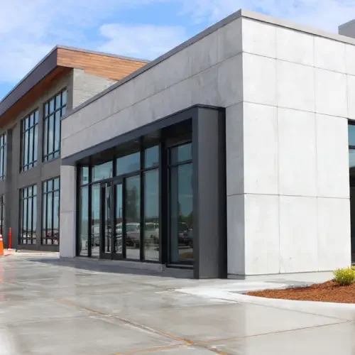 Concrete, Block, and Brick Commercial Façades