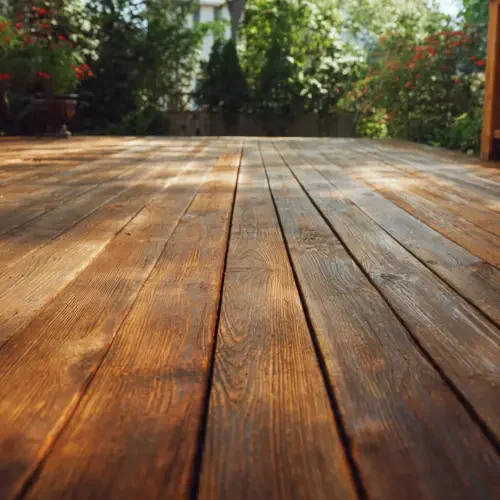 Wood Fences and Occasional Wood Deck Areas
