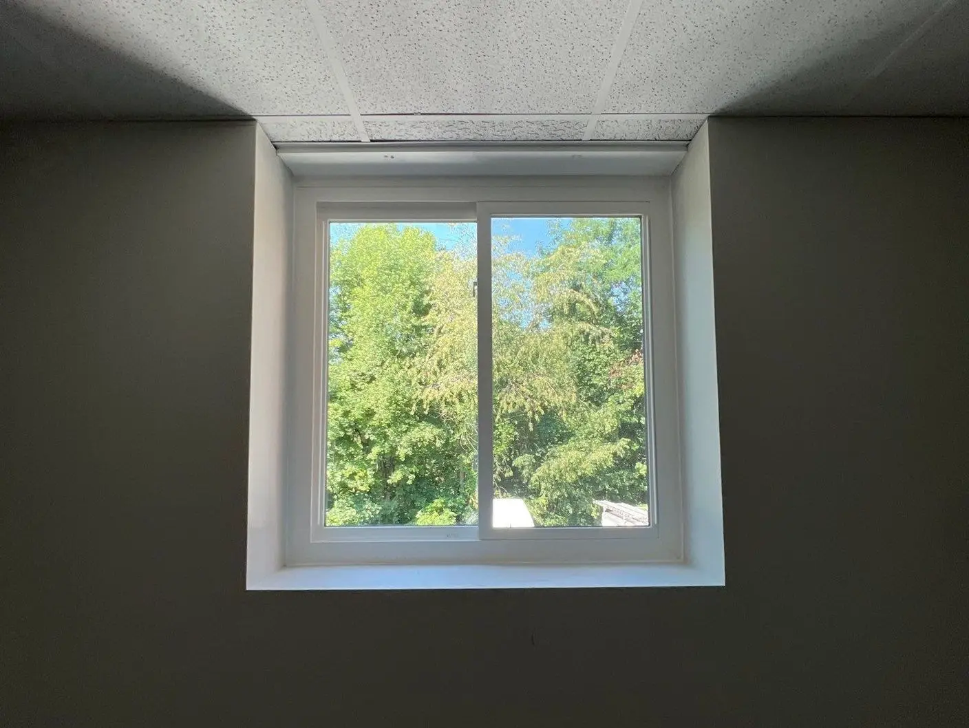 white window interior view