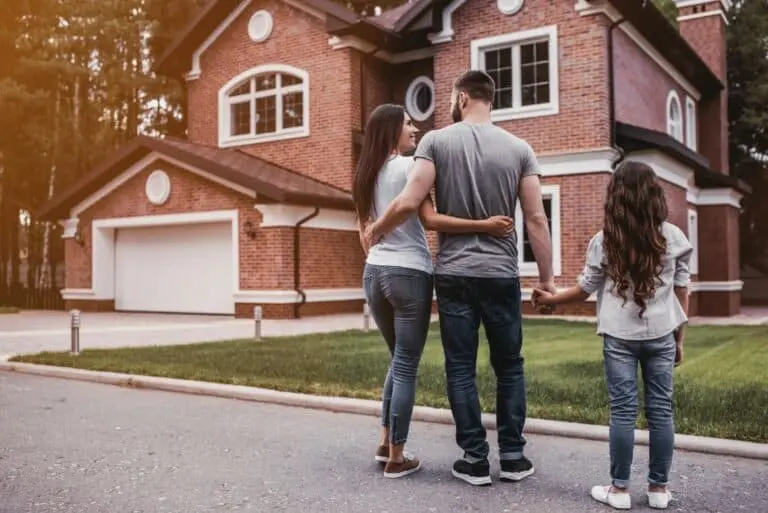 family happy with the result of their house