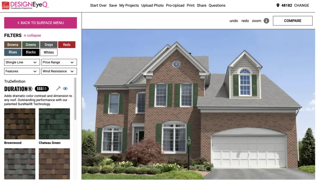 owens corning shingle visualizer
