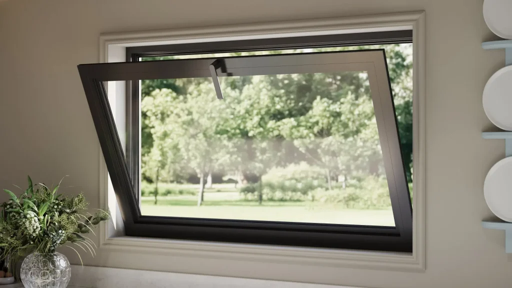 hopper types of windows installed on home