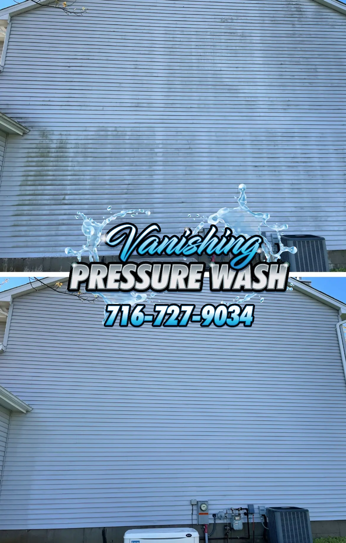 house washing project in Buffalo, NY