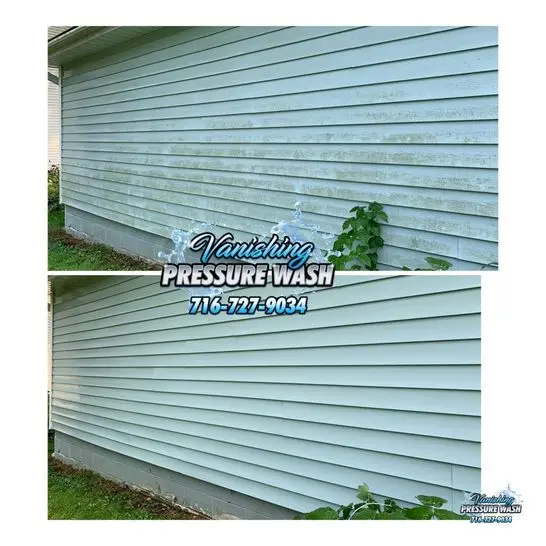 siding cleaning result in Buffalo NY
