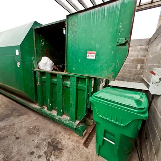 Dumpster Walls and Surrounding Block Enclosures