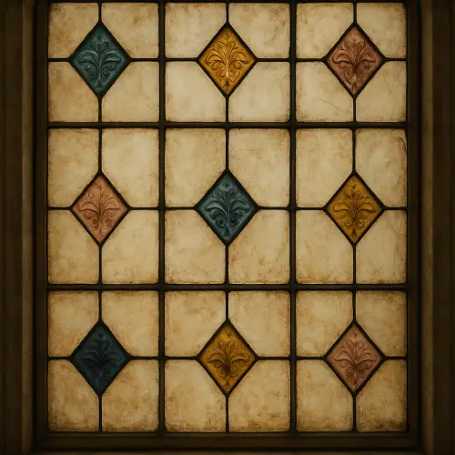 Delicate, Older, or Stained Glass