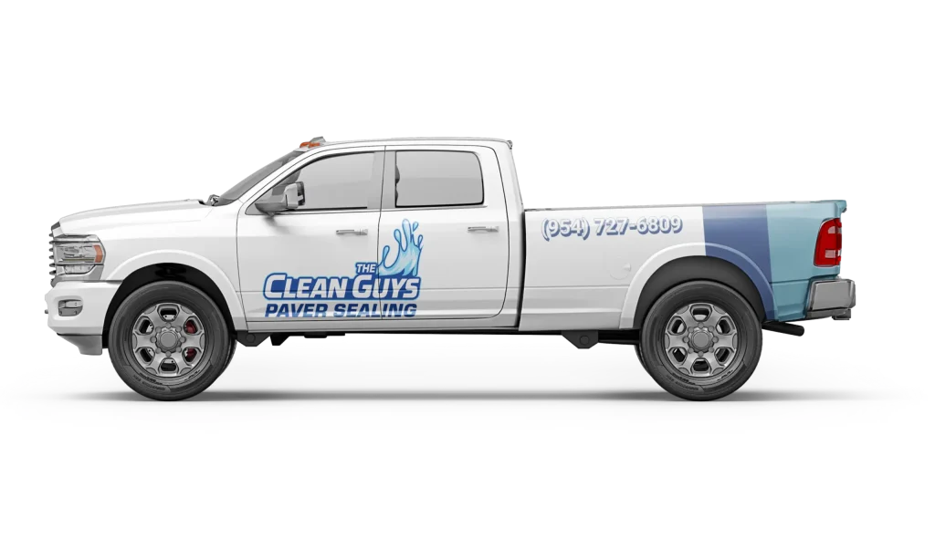The Clean Guys Paver Sealing Truck