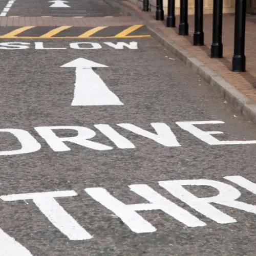 Concrete Drive-Thru Lane