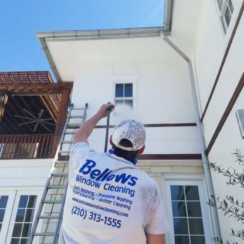 tomwith-shirt bellows house washing Pressure Washing San Antonio