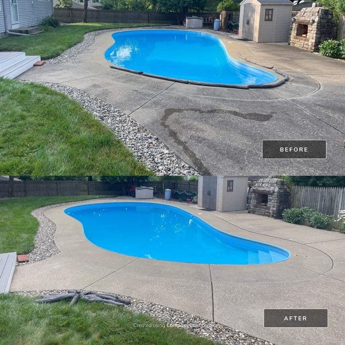 Deck Cleaning results in northern Connecticut and MA area