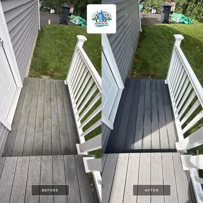 Deck Cleaning projects in northern Connecticut and MA area