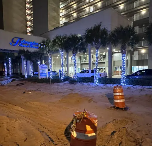 Commercial Christmas Light Installation Panama City Beach FL