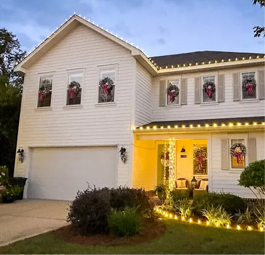Residential Christmas Light Installation Panama City Beach FL