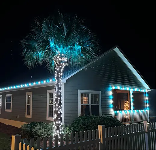 Residential Christmas Light Installation Panama City Beach FL