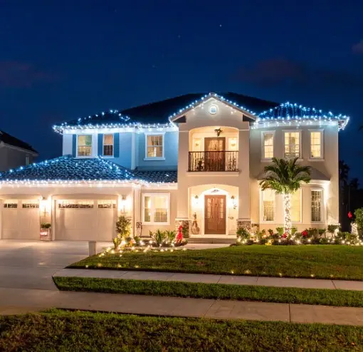 Residential Christmas Light Installation Panama City Beach FL
