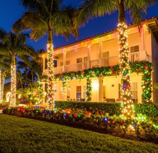 Residential Christmas Light Installation Panama City Beach FL