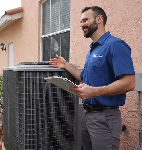 Kirkwood Heating, Cooling, Plumbing Service tech