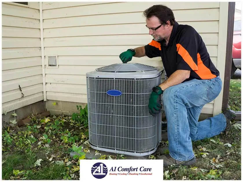 residential HVAC services technician