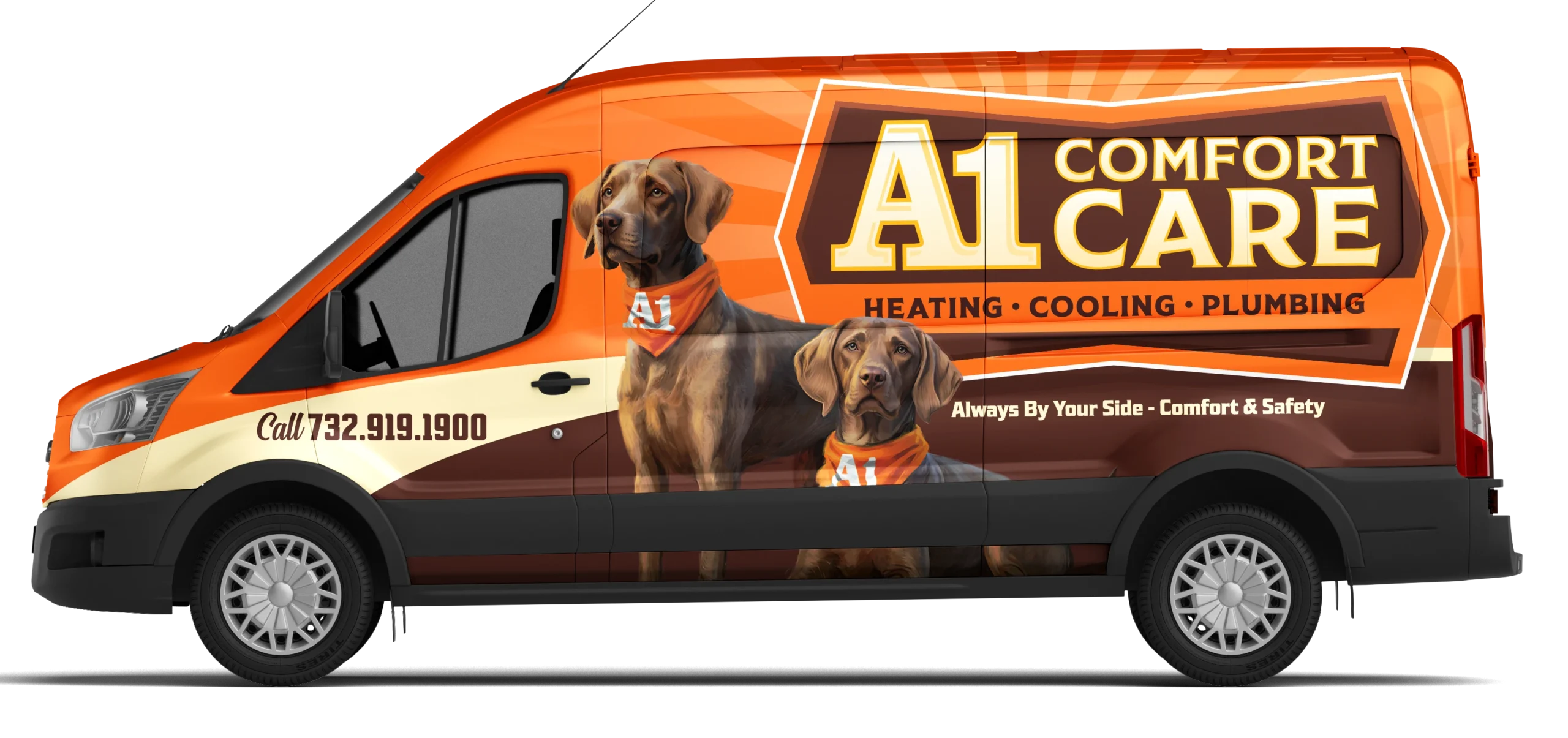 A-1 Comfort Care Heating, Cooling & Plumbing Van